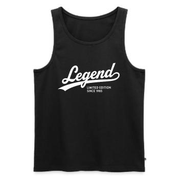 Legend Limited Edition Since 1985 - Männer Premium Bio Tank Top - Schwarz - Vorne - Michal (187cm)