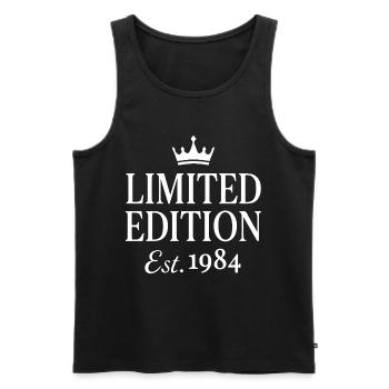 Limited Edition Est 1984 - Männer Premium Bio Tank Top - Schwarz - Vorne - Michal (187cm)