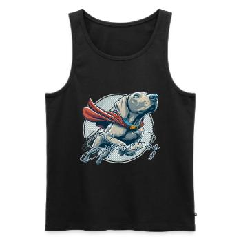Great Dog Weimaraner Weimi Cape Gift - Men's Premium Organic Tank Top - black - Front - Michal (187cm)