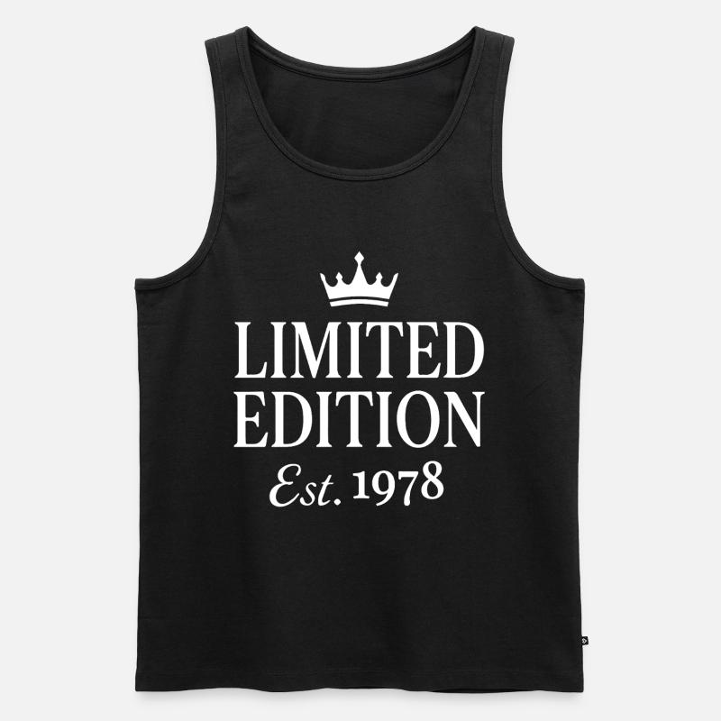Limited Edition Est. 1978 - Männer Premium Bio Tank Top - Schwarz