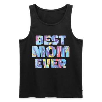 Best mom in the world - Men's Premium Organic Tank Top - black - Front - Michal (187cm)