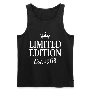 Limited Edition Est 1968 - Männer Premium Bio Tank Top - Schwarz - Vorne - Michal (187cm)