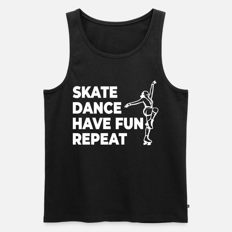 Skate Dance Have Fun Repeat - Men's Premium Organic Tank Top - black