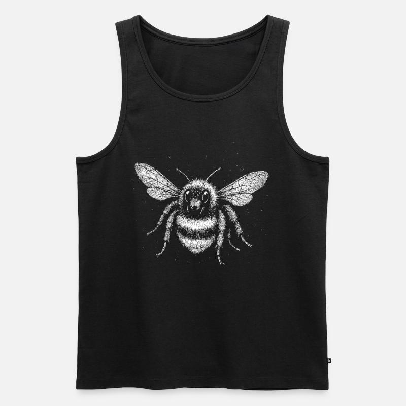 Eine Hummel - Männer Premium Bio Tank Top - Schwarz