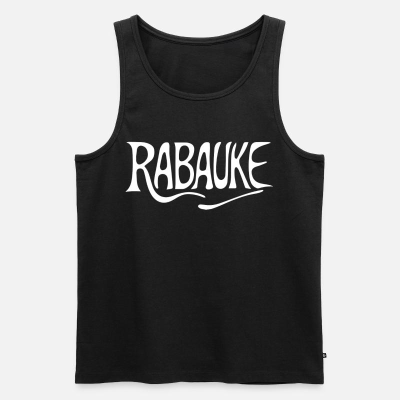 Rabauke - Männer Premium Bio Tank Top - Schwarz