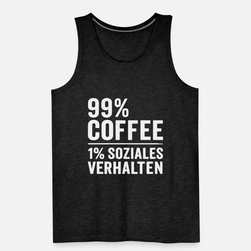 99% Coffee Men's Premium Organic Tank Top