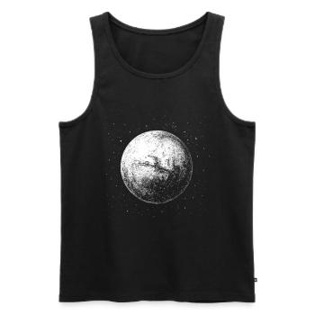 Marsmagnet - Männer Premium Bio Tank Top - Schwarz - Vorne - AI Model Male 178 light (178cm)