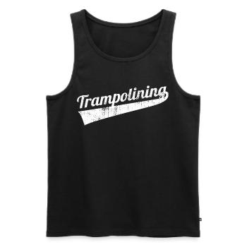Fun trampoline jumping - Men's Premium Organic Tank Top - black - Front - Michal (187cm)