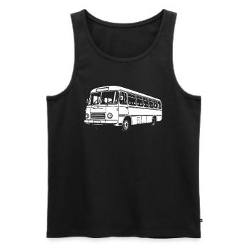 Bus Kultkraft - Débardeur bio Premium Homme - noir - Devant - AI Model Male 178 light (178cm)