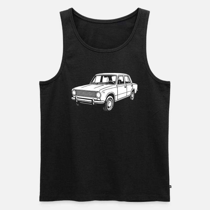 Straßenklassiker Ostblock - Männer Premium Bio Tank Top - Schwarz