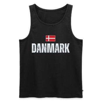 Fierté danoise, fier Danois - Débardeur bio Premium Homme - noir - Devant - Michal (187cm)