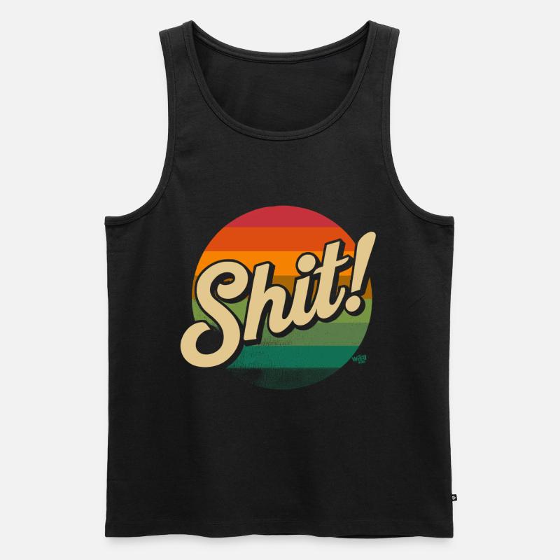 Shit! Shirt - Männer Premium Bio Tank Top - Schwarz