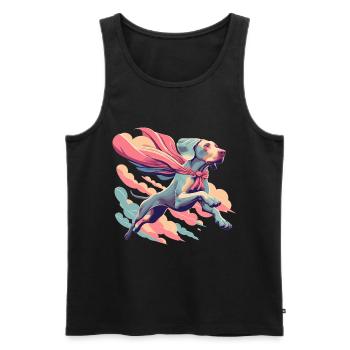 Super Dog Weimaraner Weimi Cape Cape Gift - Men's Premium Organic Tank Top - black - Front - Michal (187cm)