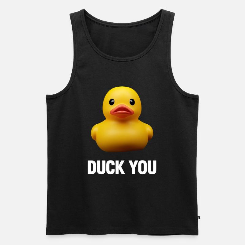 Duck ou - Männer Premium Bio Tank Top - Schwarz
