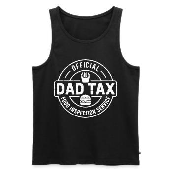 Official Dad Tax Funny Food Inspector Design - Débardeur bio Premium Homme - noir - Devant - AI Model Male 178 light (178cm)