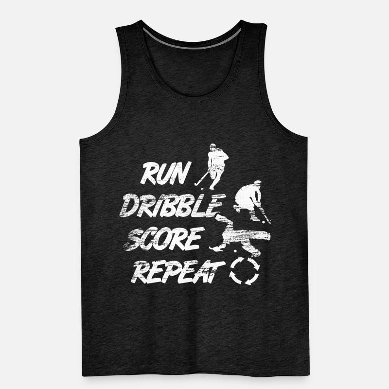 Courir, dribbler, marquer, répéter Débardeur bio Premium Homme
