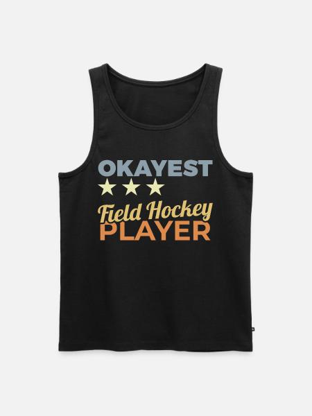 Bester Hockeyspieler - Männer Premium Bio Tank Top - Schwarz
