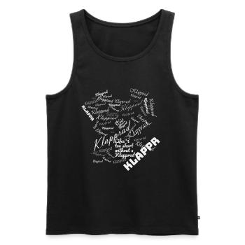 Klapprad Faltrad Bike Reiserad Campingrad Geschenk - Männer Premium Bio Tank Top - Schwarz - Vorne - AI Model Male 178 light (178cm)