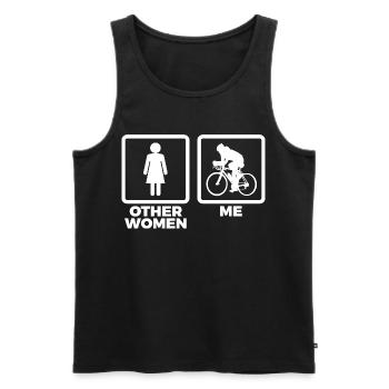Other women and me - Men's Premium Organic Tank Top - black - Front - Michal (187cm)