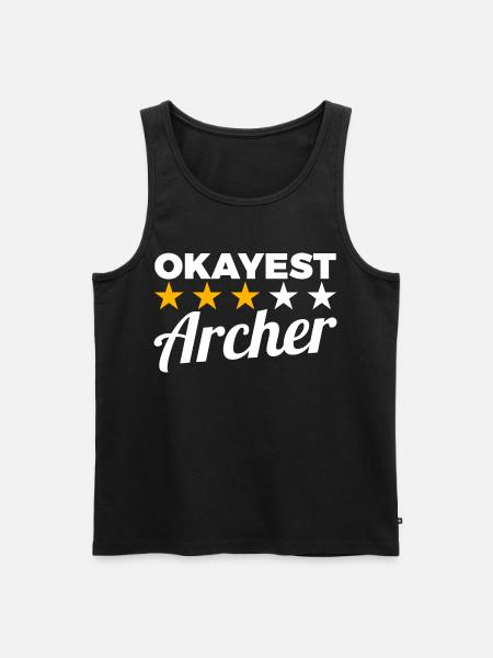 Average archer - Men's Premium Organic Tank Top - black