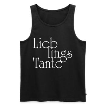 Favorite Aunt - Aunt - Men's Premium Organic Tank Top - black - Front - Michal (187cm)
