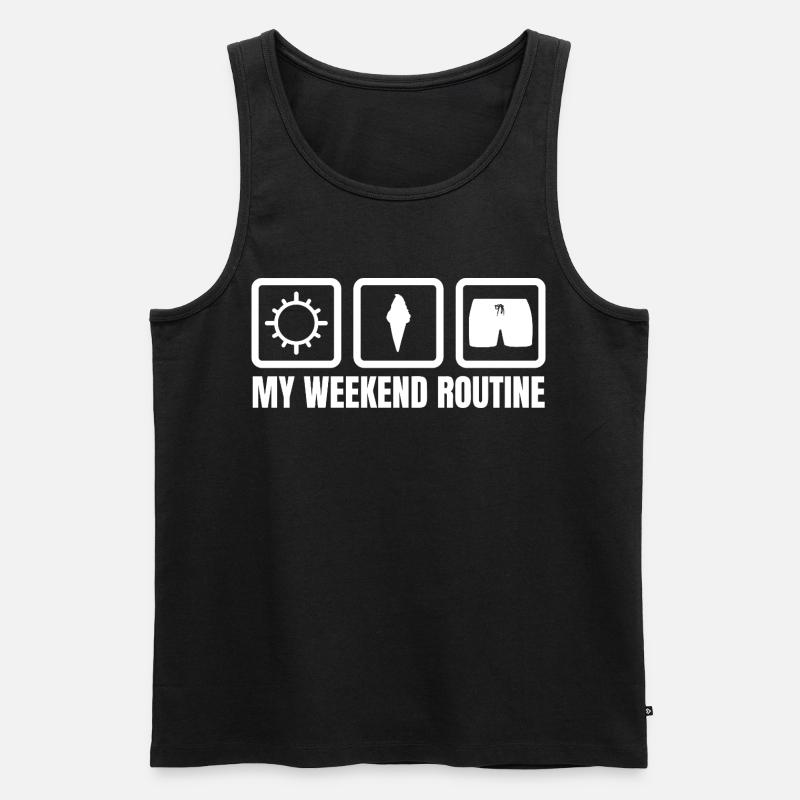 Eiscreme Enthusiast - Männer Premium Bio Tank Top - Schwarz