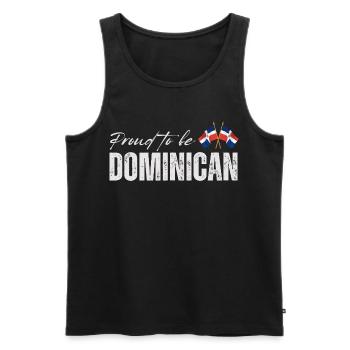 Fier dominicain - Débardeur bio Premium Homme - noir - Devant - Michal (187cm)