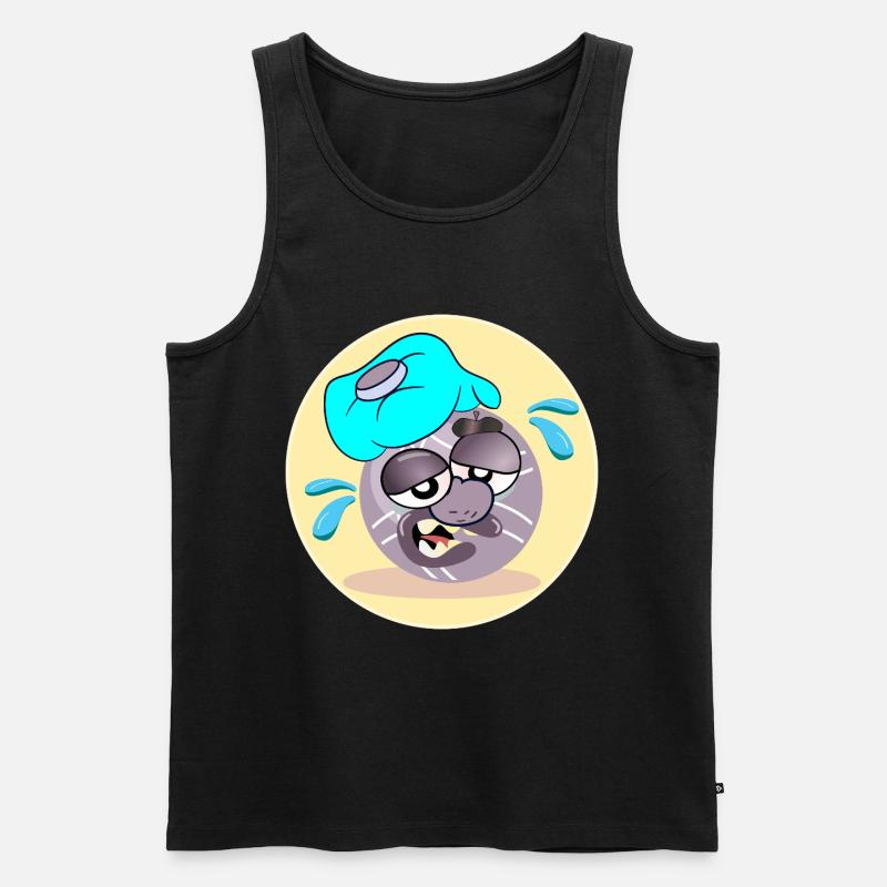 Pétanque Sommer Boule - Männer Premium Bio Tank Top - Schwarz