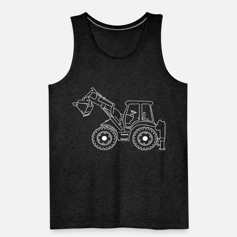 Bagger Männer Premium Bio Tank Top