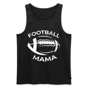 Maman de football américain - Débardeur bio Premium Homme - noir - Devant - Michal (187cm)