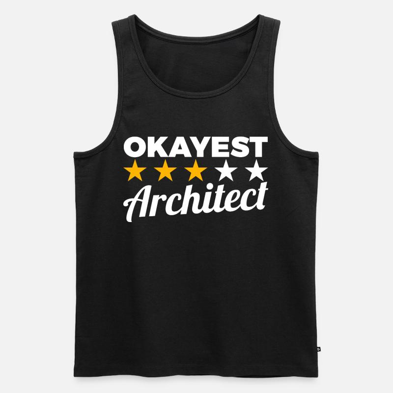 Durchschnittlicher Architekt - Männer Premium Bio Tank Top - Schwarz