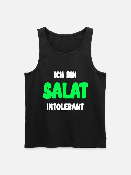 Ich Bin Salat Intolerant Fleischesser - Männer Premium Bio Tank Top - Schwarz