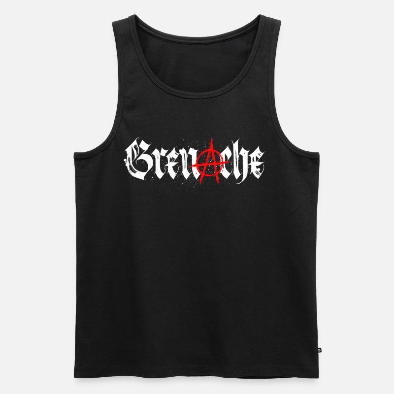 grenache_anarchie - Männer Premium Bio Tank Top - Schwarz
