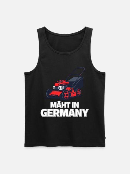 Lawn mowers - Mowing in Germany - Men's Premium Organic Tank Top - black