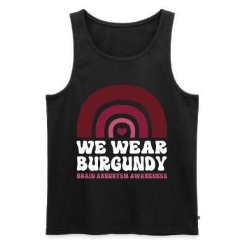 Aneurysma Gehirn - Männer Premium Bio Tank Top - Schwarz - Vorne - AI Model Male 178 light (178cm)