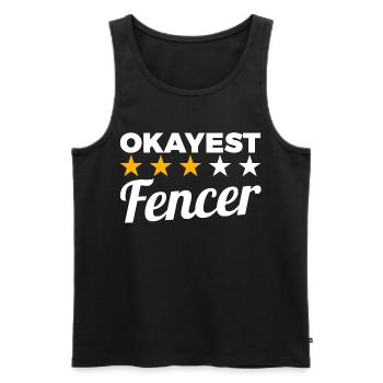 Bester Fechter - Männer Premium Bio Tank Top - Schwarz - Vorne - AI Model Male 178 light (178cm)