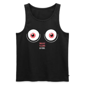 Whimsical Breastfeeding Embrace Design - Men's Premium Organic Tank Top - black - Front - Michal (187cm)