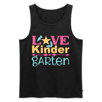 Liebe Kindergarten - Stern und Pfeil - Männer Premium Bio Tank Top - Schwarz - Vorne - AI Model Male 178 light (178cm)