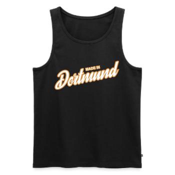 Dortmund - weil´s Deine Stadt ist! - Männer Premium Bio Tank Top - Schwarz - Vorne - AI Model Male 178 light (178cm)