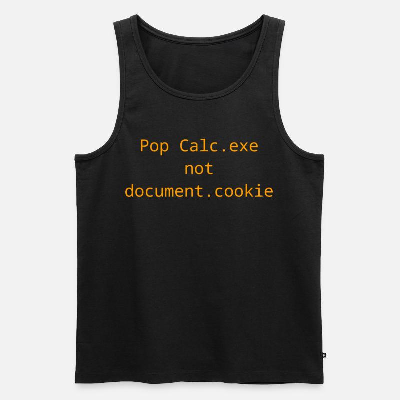 Vulnerability Exploit t-shirt - Calc.exe - XSS - Männer Premium Bio Tank Top - Schwarz
