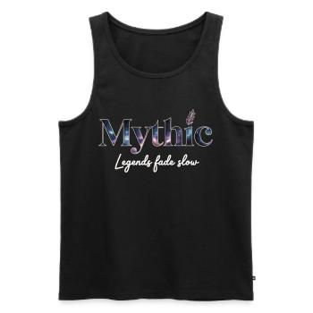 Mythic Constellation Design on Clothing - Men's Premium Organic Tank Top - black - Front - AI Model Male 178 light (178cm)
