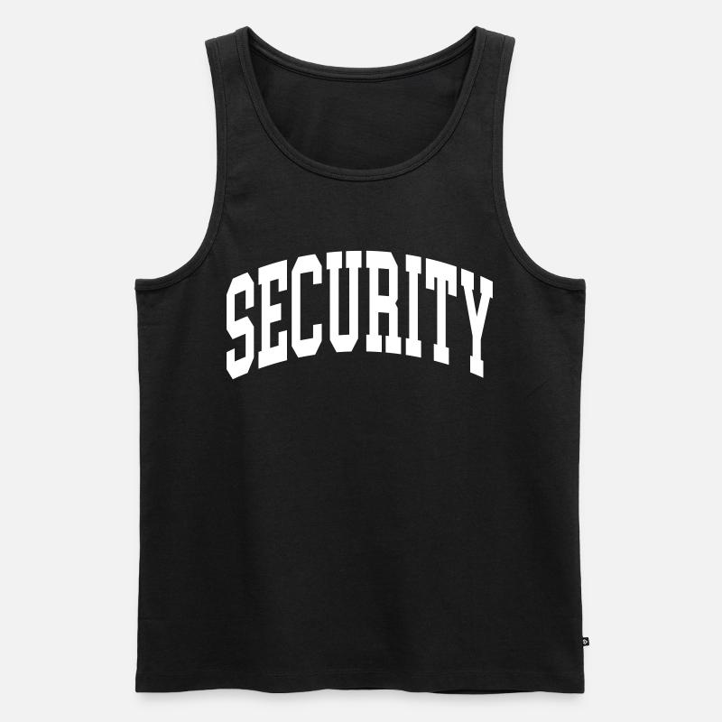 Security - Männer Premium Bio Tank Top - Schwarz