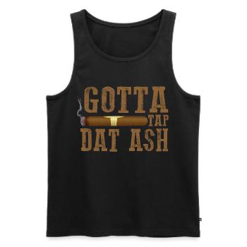 Gotta Tap Dat Dash Zigarrendesign - Männer Premium Bio Tank Top - Schwarz - Vorne - AI Model Male 178 light (178cm)