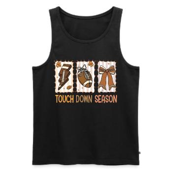 Football Touchdown Season American Football - Men's Premium Organic Tank Top - black - Front - AI Model Male 178 light (178cm)