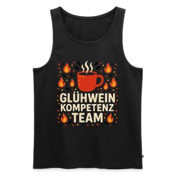 Mulled wine competence team - Men's Premium Organic Tank Top - black - Front - AI Model Male 178 light (178cm)