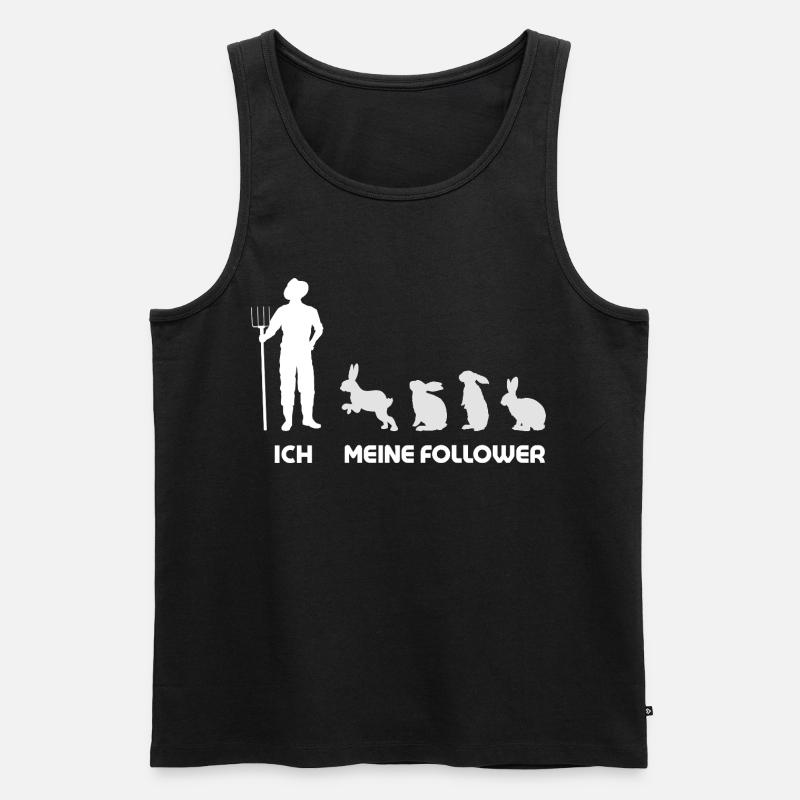 Moi, mes disciples, Rabbit Man - Débardeur bio Premium Homme - noir