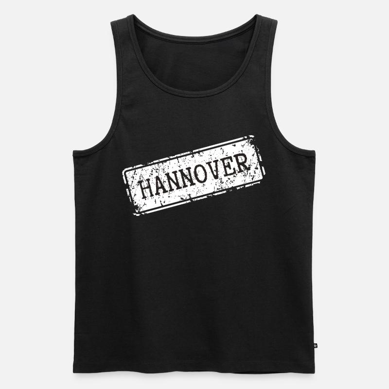 Hannover Design auf Kleidung - Männer Premium Bio Tank Top - Schwarz