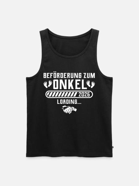 Uncle 2026 announce pregnancy - Men's Premium Organic Tank Top - black