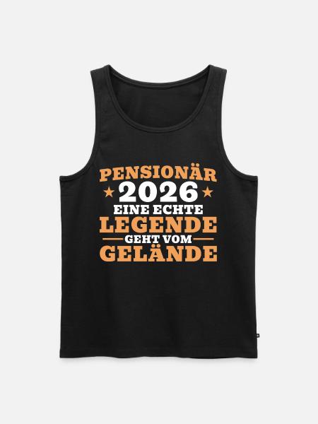 Pensioner 2026 - Retired colleague - Men's Premium Organic Tank Top - black