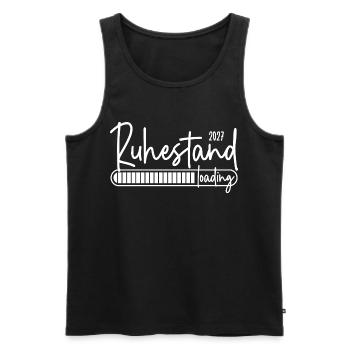 Ruhestand 2027 loading - Männer Premium Bio Tank Top - Schwarz - Vorne - AI Model Male 178 light (178cm)